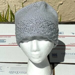 Gray Crochet Beanie